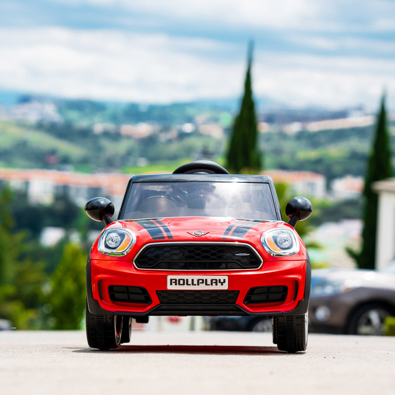 Red mini cooper 6v ride on with remote control online